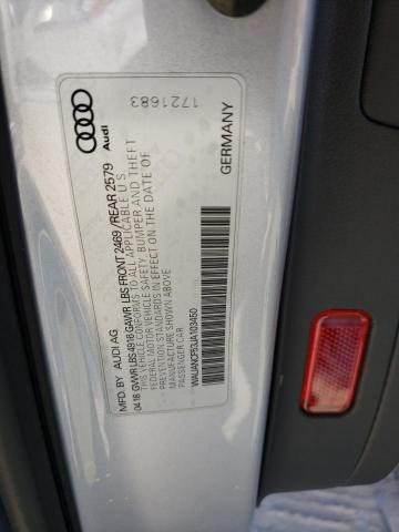 Photo 10 from auction – 2018 AUDI A5 PREMIUM with VIN WAUANCF53JA103450