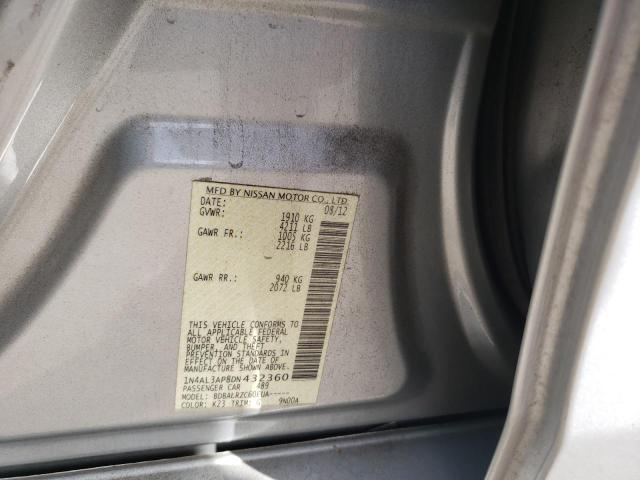 Photo 10 from auction – 2013 NISSAN ALTIMA 2.5 with VIN 1N4AL3AP8DN432360