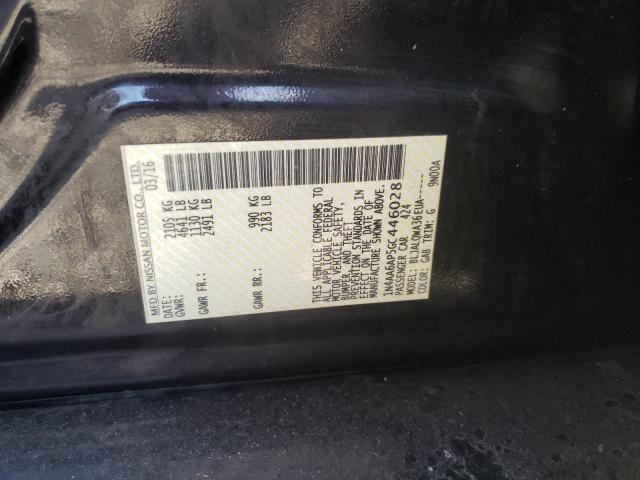 Photo 10 from auction – 2016 NISSAN MAXIMA 3.5 with VIN 1N4AA6AP5GC446028