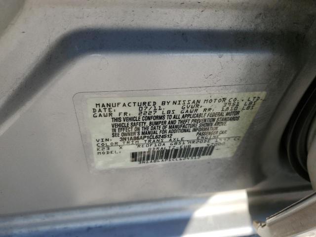 Photo 10 from auction – 2012 NISSAN SENTRA 2.0 with VIN 3N1AB6AP1CL624512