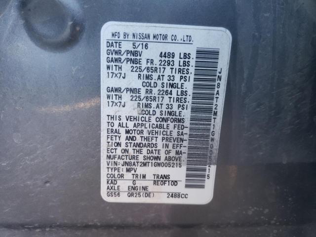 Photo 10 from auction – 2016 NISSAN ROGUE S with VIN JN8AT2MT1GW005215