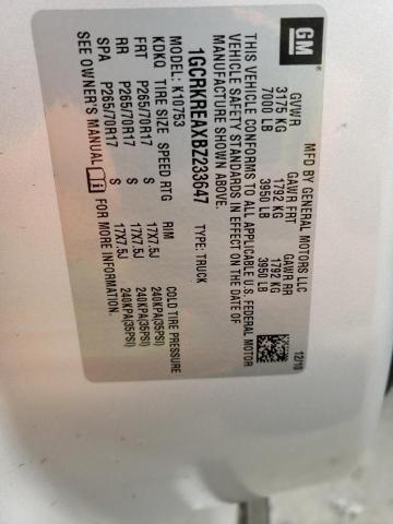 Photo 10 from auction – 2011 CHEVROLET SILVERADO with VIN 1GCRKREAXBZ233647