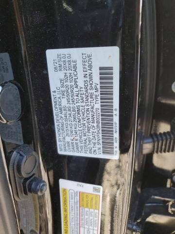 Photo 10 from auction – 2022 HONDA PILOT SE with VIN 5FNYF5H28NB002270