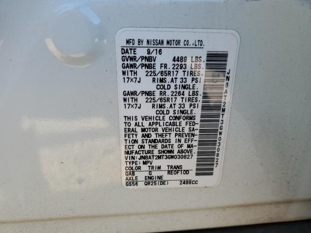 Photo 10 from auction – 2016 NISSAN ROGUE S with VIN JN8AT2MT3GW030827