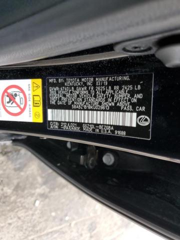 Photo 10 from auction – 2019 LEXUS ES 350 with VIN 58ABZ1B18KU029613