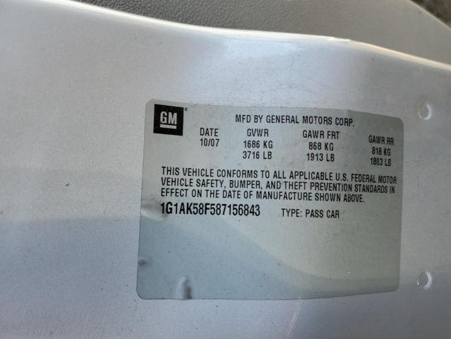 Photo 10 from auction – 2008 CHEVROLET COBALT LS with VIN 1G1AK58F587156843