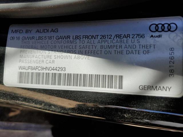 Photo 10 from auction – 2017 AUDI A6 PREMIUM with VIN WAUF8AFC9HN044293