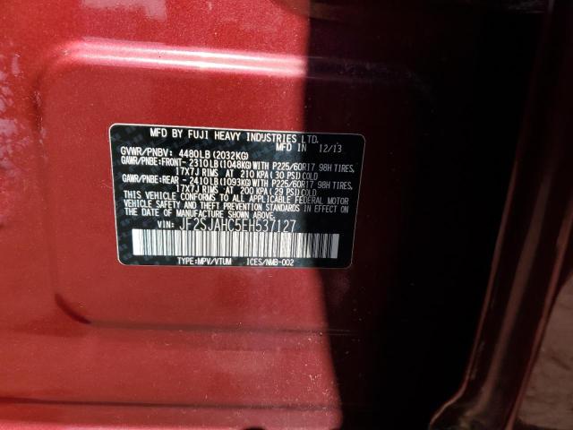 Photo 10 from auction – 2014 SUBARU FORESTER 2 with VIN JF2SJAHC5EH537127