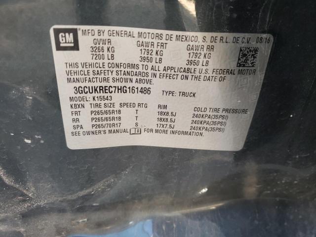 Photo 10 from auction – 2017 CHEVROLET SILVERADO with VIN 3GCUKREC7HG161486
