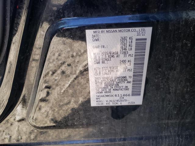 Photo 10 from auction – 2013 NISSAN PATHFINDER with VIN 5N1AR2MM5DC611466