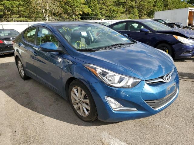 HYUNDAI ELANTRA SE 2016 with VIN KMHDH4AE0GU607266 - Photo from auction