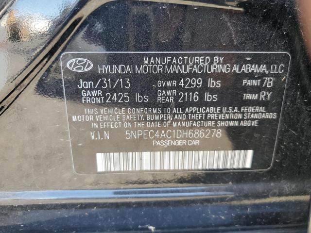 Photo 10 from auction – 2013 HYUNDAI SONATA SE with VIN 5NPEC4AC1DH686278