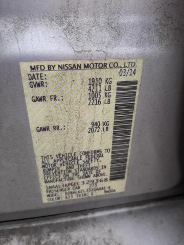 Photo 10 from auction – 2014 NISSAN ALTIMA 2.5 with VIN 1N4AL3AP6EC329368