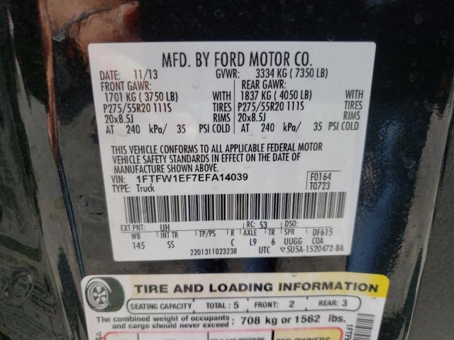 Photo 10 from auction – 2014 FORD F150 2WD with VIN 1FTFW1EF7EFA14039