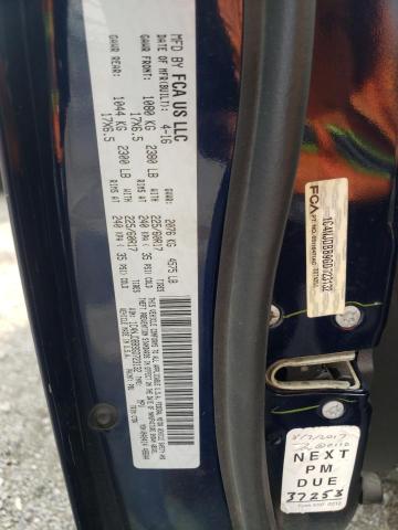 Photo 10 from auction – 2016 JEEP COMPASS SP with VIN 1C4NJDBB9GD723132