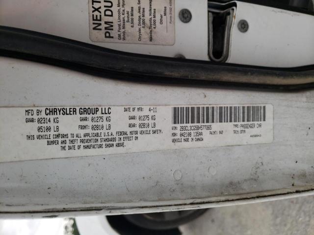 Photo 10 from auction – 2011 DODGE CHARGER with VIN 2B3CL3CG5BH577265
