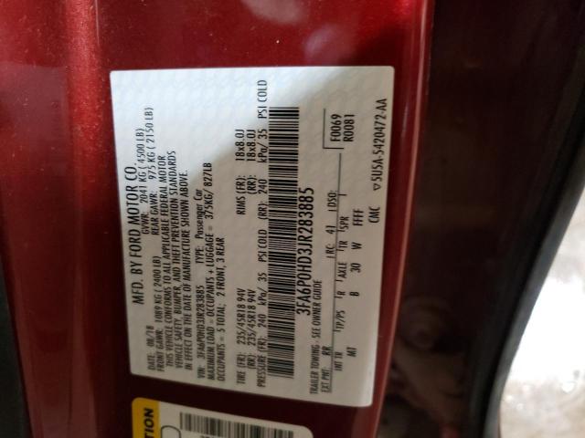 Photo 10 from auction – 2018 FORD FUSION SE with VIN 3FA6P0HD3JR283885