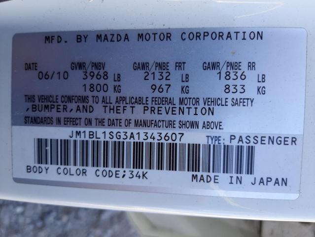 Photo 10 from auction – 2010 MAZDA 3 I with VIN JM1BL1SG3A1343607