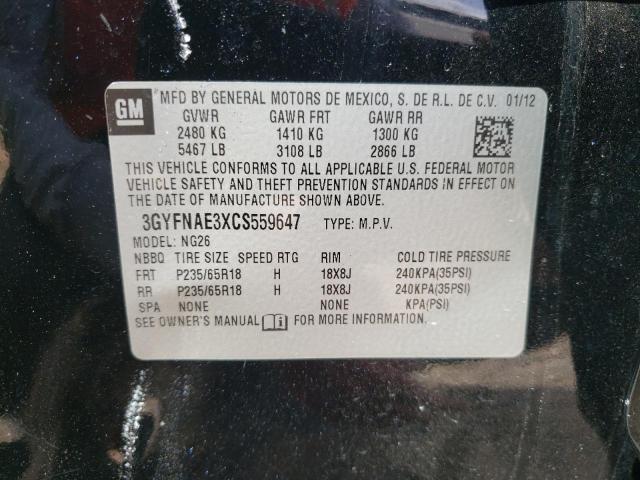 Photo 10 from auction – 2012 CADILLAC SRX LUXURY with VIN 3GYFNAE3XCS559647