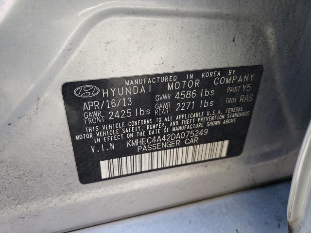 Photo 10 from auction – 2013 HYUNDAI SONATA HYB with VIN KMHEC4A42DA075249