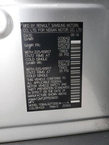 Photo 10 from auction – 2015 NISSAN ROGUE S with VIN KNMAT2MT2FP501600