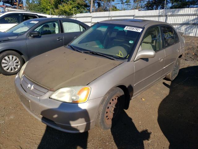 Photo 2 from auction – 2001 HONDA CIVIC with VIN 2HGES26711H600282
