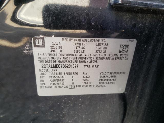 Photo 10 from auction – 2011 GMC TERRAIN SL with VIN 2CTALMEC7B6281377