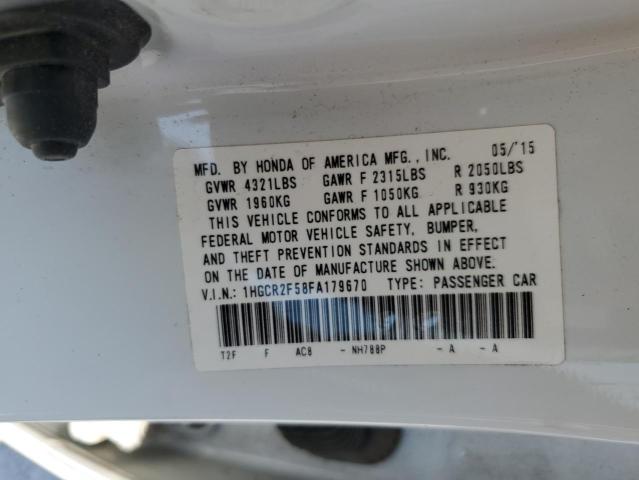 Photo 10 from auction – 2015 HONDA ACCORD SPO with VIN 1HGCR2F58FA179670