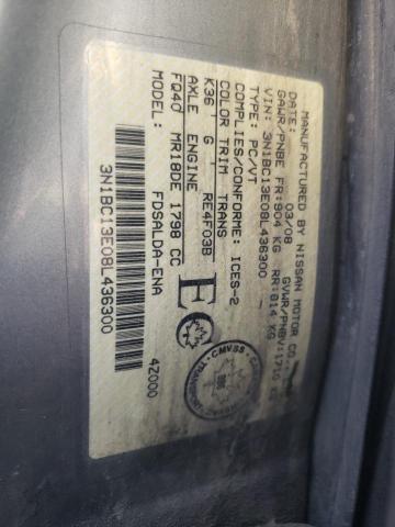 Photo 10 from auction – 2008 NISSAN VERSA S with VIN 3N1BC13E08L436300