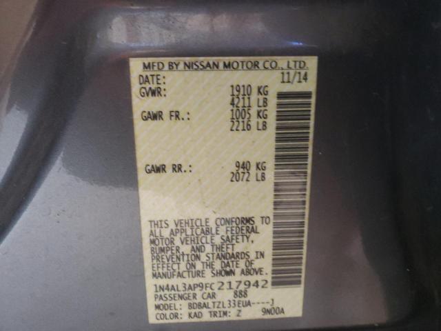 Photo 10 from auction – 2015 NISSAN ALTIMA 2.5 with VIN 1N4AL3AP9FC217942