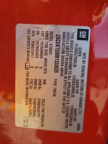 Photo 10 from auction – 2008 CHEVROLET SILVERADO with VIN 2GCEK133681330835