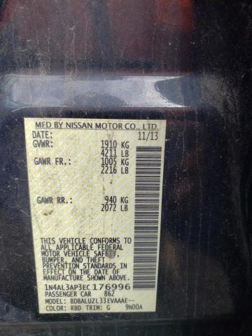 Photo 10 from auction – 2014 NISSAN ALTIMA with VIN 1N4AL3AP3EC176996