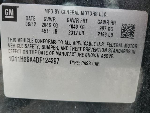 Photo 10 from auction – 2013 CHEVROLET MALIBU LTZ with VIN 1G11H5SA4DF124297