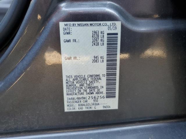 Photo 10 from auction – 2019 NISSAN ALTIMA S with VIN 1N4BL4BV9KC256256