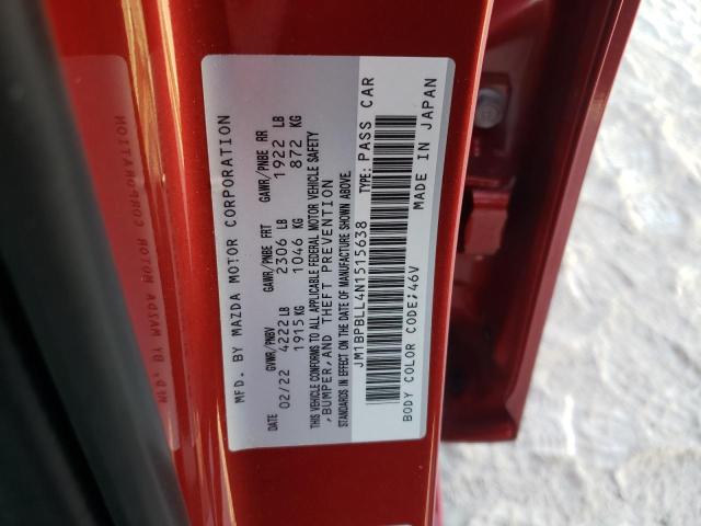 Photo 10 from auction – 2022 MAZDA 3 PREFERRE with VIN JM1BPBLL4N1515638