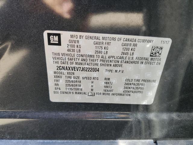 Photo 10 from auction – 2018 CHEVROLET EQUINOX PR with VIN 2GNAXVEV7J6222004