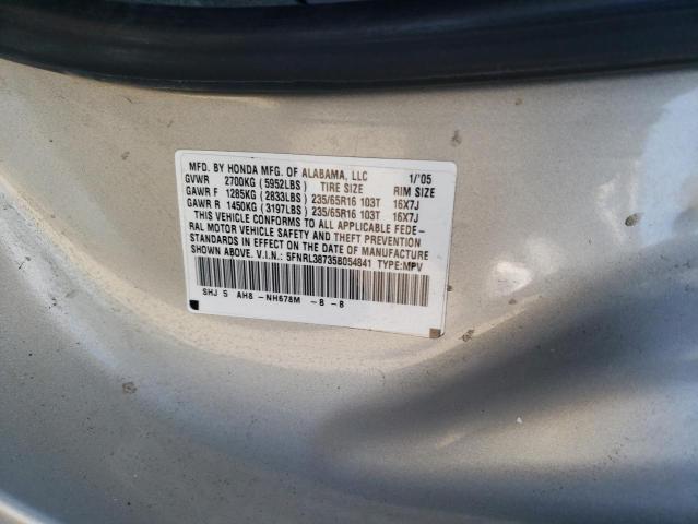 Photo 10 from auction – 2005 HONDA ODYSSEY EX with VIN 5FNRL38735B054841
