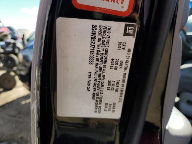 Photo 10 from auction – 2001 BUICK CENTURY CU with VIN 2G4WS52J711308338