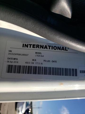 Photo 10 from auction – 2019 INTERNATIONAL LT625 with VIN 3HCDZAPR8KL665027