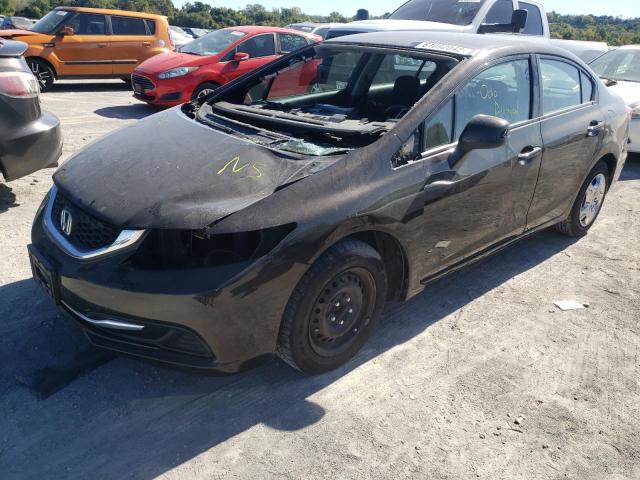 Photo 2 from auction – 2013 HONDA CIVIC LX with VIN 2HGFB2F51DH576816