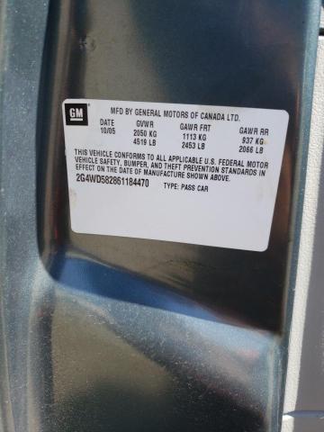 Photo 10 from auction – 2006 BUICK LACROSSE C with VIN 2G4WD582861184470