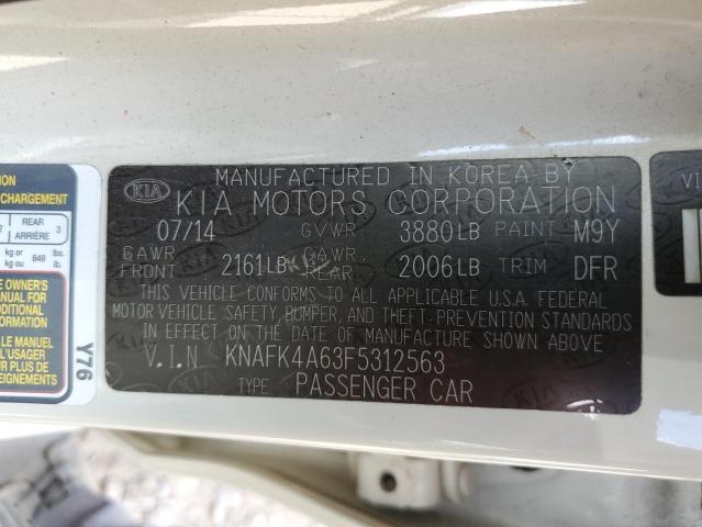 Photo 10 from auction – 2015 KIA FORTE LX with VIN KNAFK4A63F5312563
