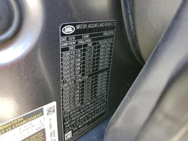Photo 10 from auction – 2019 LAND ROVER RANGE ROVE with VIN SALYB2EX7KA213970