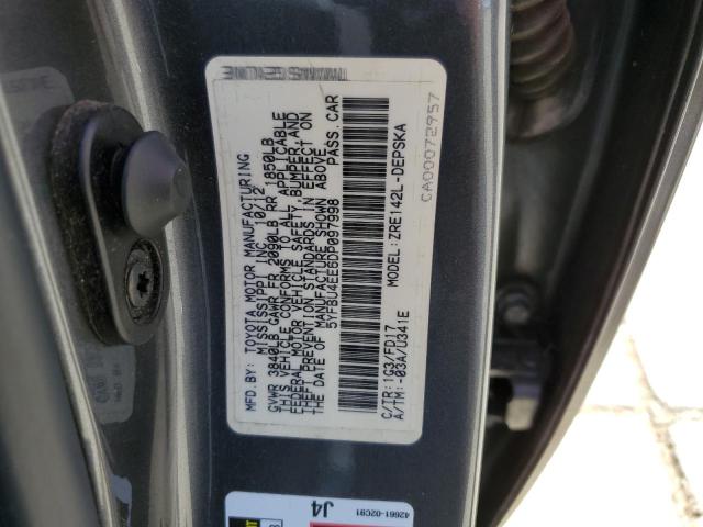 Zdjęcie 10 z aukcji – 2013 TOYOTA COROLLA BA z VIN 5YFBU4EE6DP097998