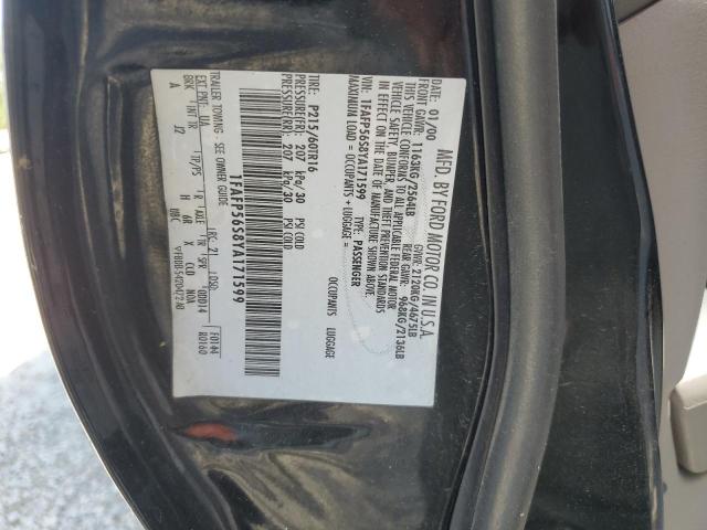 Photo 10 from auction – 2000 FORD TAURUS SEL with VIN 1FAFP56S8YA171599
