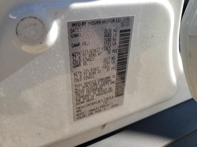 Photo 10 from auction – 2015 NISSAN ROGUE S with VIN 5N1AT2MT8FC852854
