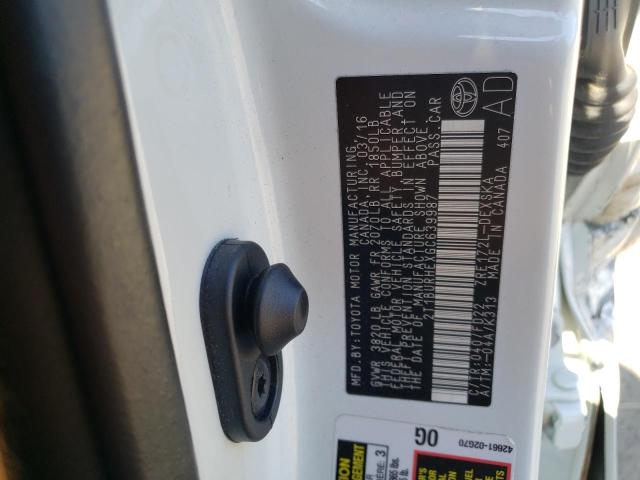 Photo 10 from auction – 2016 TOYOTA COROLLA L with VIN 2T1BURHEXGC639987
