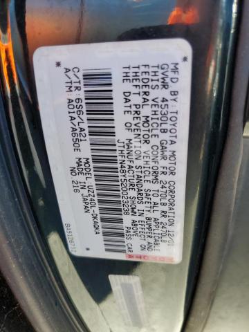 Photo 10 from auction – 2002 LEXUS SC 430 with VIN JTHFN48Y520023238