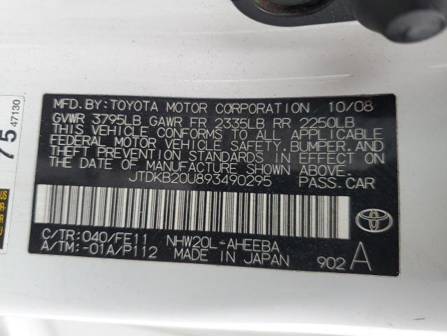 Photo 10 from auction – 2009 TOYOTA PRIUS with VIN JTDKB20U893490295