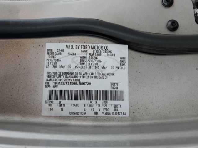 Photo 10 from auction – 2006 FORD EXPLORER X with VIN 1FMEU73E06UB06729